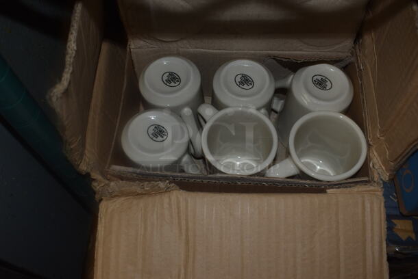 ALL ONE MONEY! Lot of 3 Boxes With White Mugs And Bowls. - Image 4 of 7