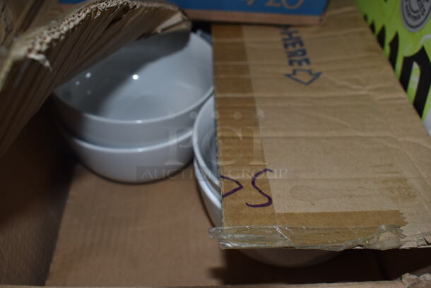 ALL ONE MONEY! Lot of 3 Boxes With White Mugs And Bowls. - Image 6 of 7