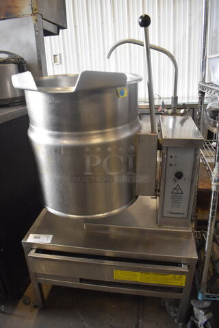 2011 Cleveland KET-12-T Tilting Steam Jacketed Electric Tabletop Kettle. 200-240 Volts 1 or 3 Phase
