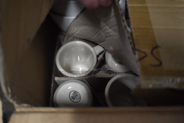 ALL ONE MONEY! Lot of 3 Boxes With White Mugs And Bowls. - Image 7 of 7