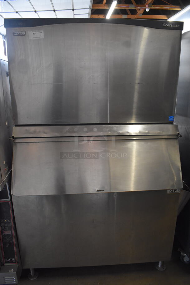 Scotsman C1448MW-32B Prodigy Commercial Stainless Steel Ice Head Machine on Galvanized Legs. 208/230 Volts 1 Phase - Image 1 of 6