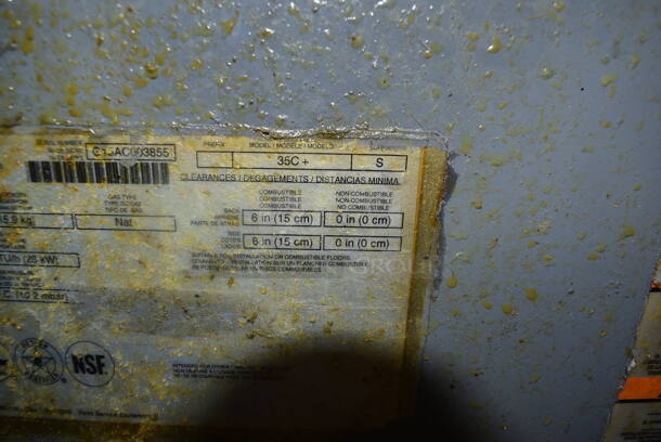 Pitco 35C+ Commercial Stainless Steel Natural Gas Fryer With 2 Fry Baskets On Commercial Casters. - Image 6 of 7