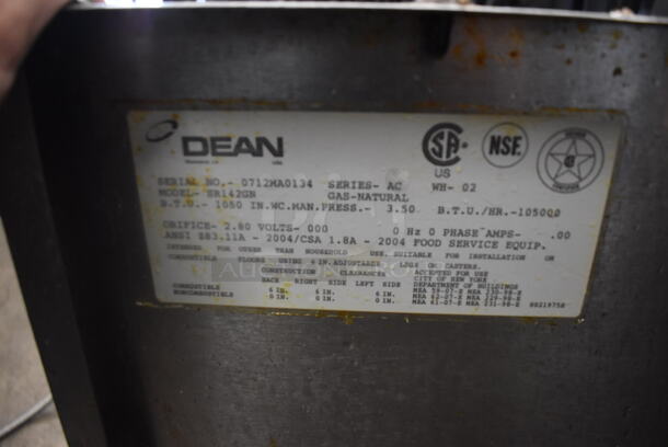 Dean SR142GN Commercial Stainless Steel Natural Gas Fryer With 2 Fry Baskets on Legs. BTU 1050. - Image 6 of 7
