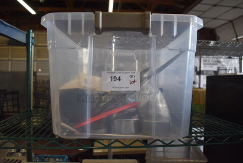 ALL ONE MONEY! Lot of Steel Lids, Steel Trays, Beer Growler AND MORE!  