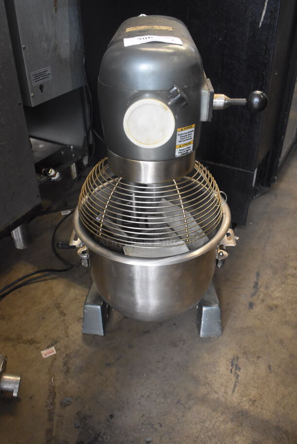 Avantco MX20 Commercial Stainless Steel Electric 20 Quart Planetary Stand Mixer With Stainless Steel Bowl, Whisk, Bowl Guard, Paddle, Dough Hook and Meat Grinder. 110v Tested and Does Not Power On - Image 1 of 7