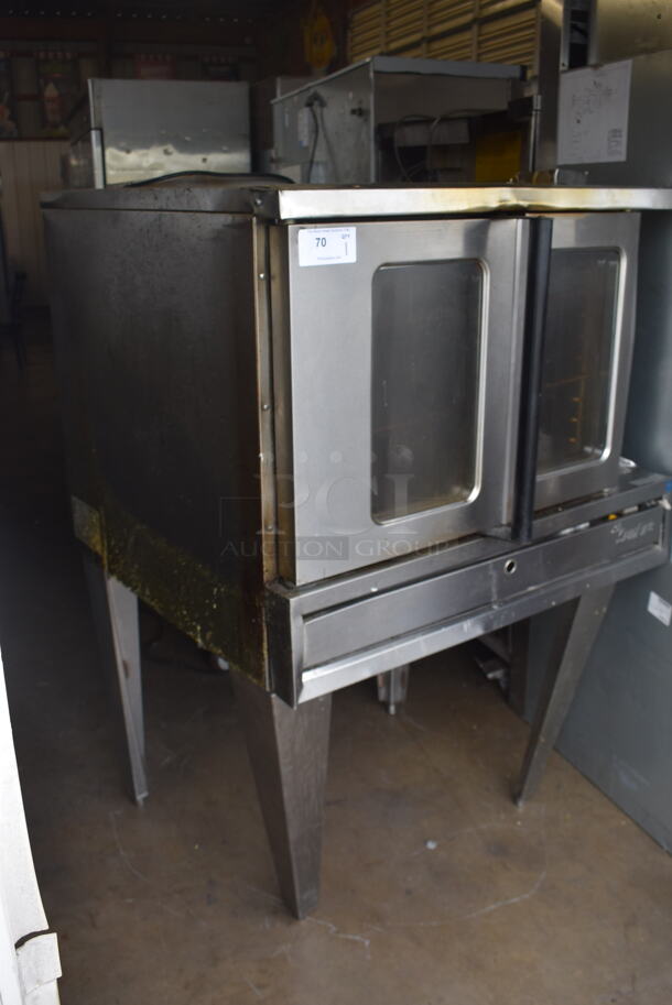 Garland Sunfire Commercial Stainless Steel Natural Gas Powered Convection Oven With Steel Racks On Galvanized Legs - Image 2 of 6