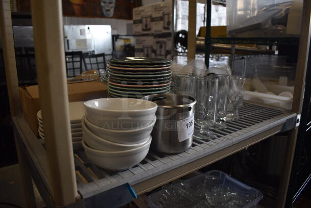 ALL ONE MONEY! LOT of Beer Glasses, White Soup Bowls AND MORE!  - Image 2 of 5