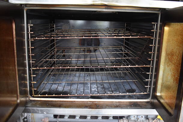 Garland Sunfire Commercial Stainless Steel Natural Gas Powered Convection Oven With Steel Racks On Galvanized Legs - Image 4 of 6
