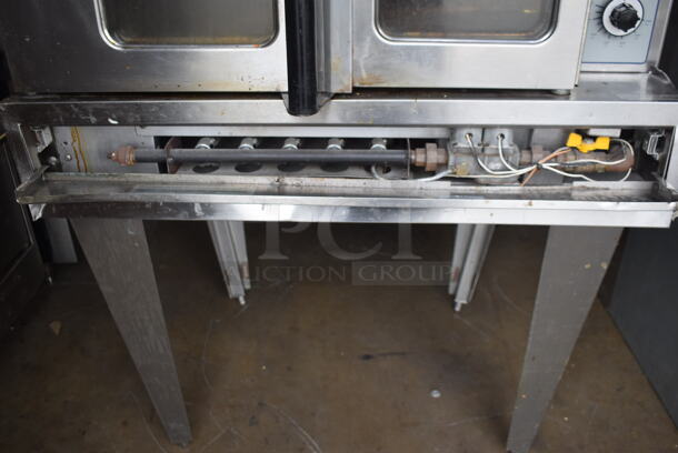 Garland Sunfire Commercial Stainless Steel Natural Gas Powered Convection Oven With Steel Racks On Galvanized Legs - Image 5 of 6