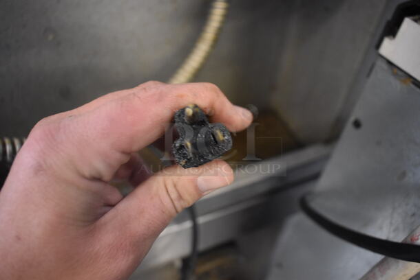 2 Bakers Pride Commercial Stainless Steel Natural Gas Powered Double Stack 2 Glass Door Convection Ovens With Steel Racks on Commercial Casters. 2 Times You Bid!  - Image 9 of 10