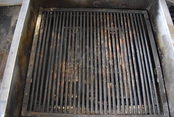 Magikitch'n Magi Glow Broiler Model FMSMB 30 Commercial Stainless Steel Natural Gas Powered Radiant Charbroiler Including 2 Brushes On Commercial Casters.   - Image 6 of 8