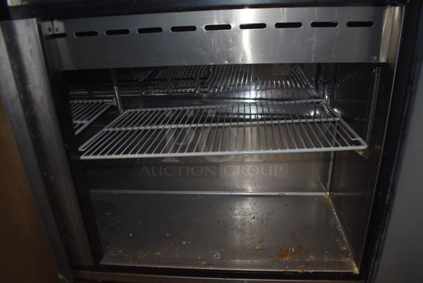 Turbo Air MST-60-24 Commercial Stainless Steel Sandwich/Salad Prep Tables With 4 Drop-In Bins And Two-Door Refrigerated Base On Commercial Casters. 115V. Tested and Working! - Image 7 of 10