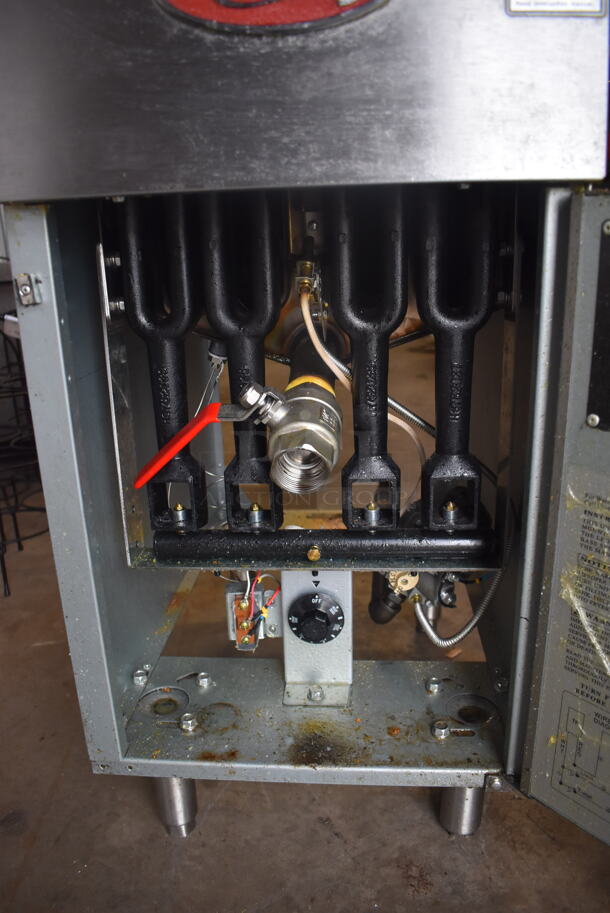 Avantco FF400-N Commercial Stainless Steel Natural Gas Fryer With 2 Fry Baskets On Galvanized Legs. 120,000 BTU - Image 5 of 7