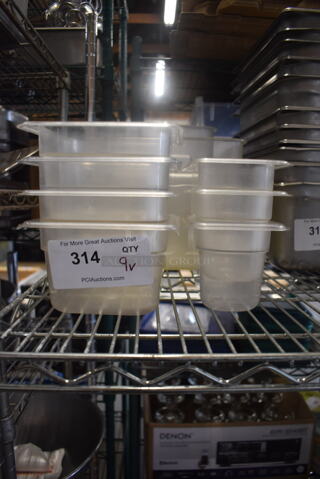 9 Plastic Drop-In Bins In Various Sizes. 9 Times Your Bid! 