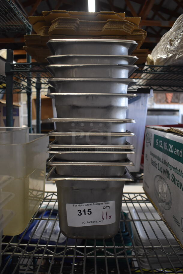 11 Steel Drop-In Serving Bins. 11 Times Your Bid!  - Image 1 of 4