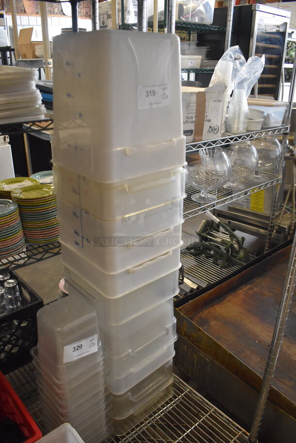 10 Food Storage Containers Both Clear and White. 10 Times Your Bid!  - Image 3 of 3