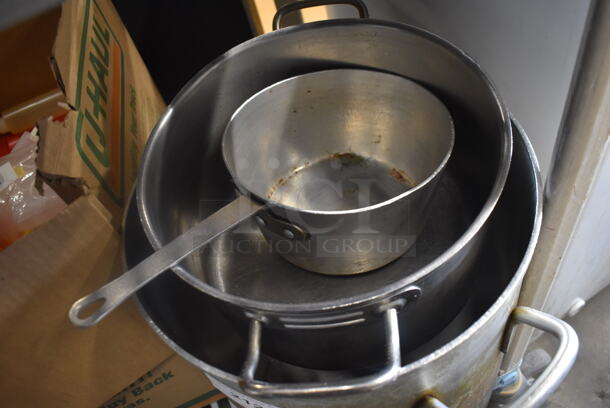 3 Steel Pots Including 1 Sauce Pan. 3 Times Your Bid!  - Image 3 of 3