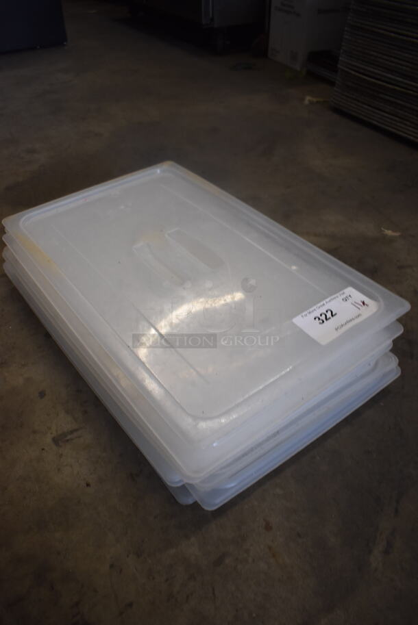 11 Clear Plastic Rectangular Lids. 11 Times Your Bid!  - Image 2 of 3