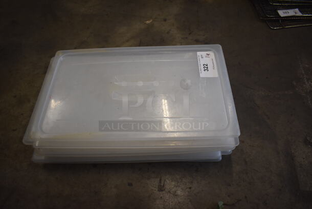 11 Clear Plastic Rectangular Lids. 11 Times Your Bid!  - Image 3 of 3