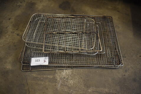 7 Steel Wire Racks In Various Sizes. 7 Times Your Bid.