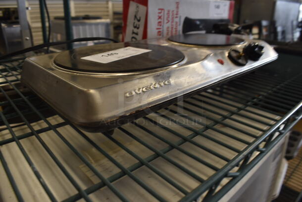 Ovente HD6201A Intertek Electric Countertop Double Burner Ceramic Cooker. 120V. Tested and Working! - Image 3 of 6