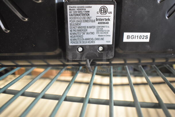 Ovente HD6201A Intertek Electric Countertop Double Burner Ceramic Cooker. 120V. Tested and Working! - Image 5 of 6