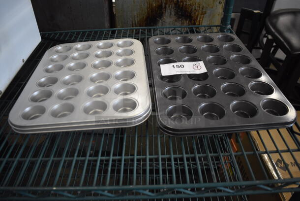 4 Stainless Steel Muffin Baking Pans. 4 Times Your Bid!  - Image 1 of 3