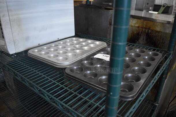 4 Stainless Steel Muffin Baking Pans. 4 Times Your Bid!  - Image 3 of 3