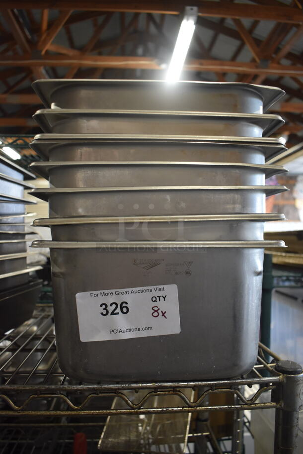 8 Large Steel Drop-In Food Storage Bins. 8 Times Your Bid! 