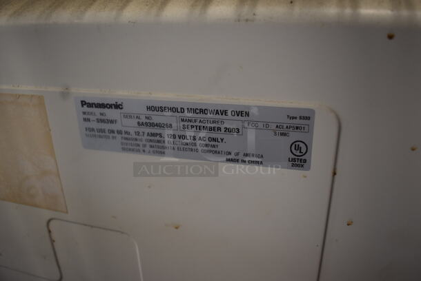 Panasonic NN--S963WF Electric Powered Microwave Oven, White.120V. - Image 5 of 6