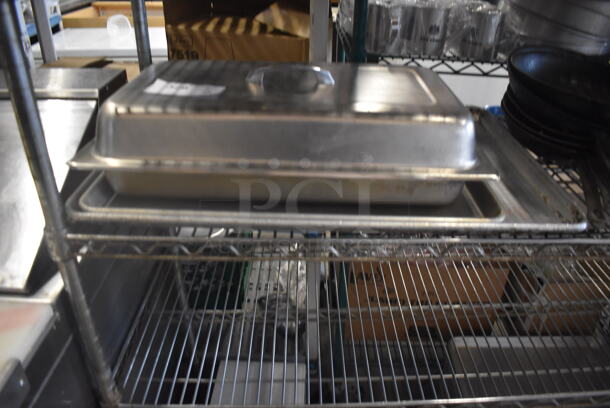 Steel Baking Pan With Lid And Baking Sheets. 4 Times Your Bid! 