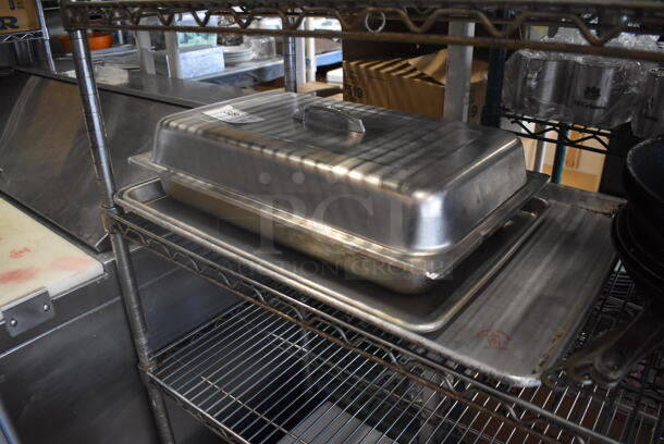 Steel Baking Pan With Lid And Baking Sheets. 4 Times Your Bid!  - Image 3 of 4