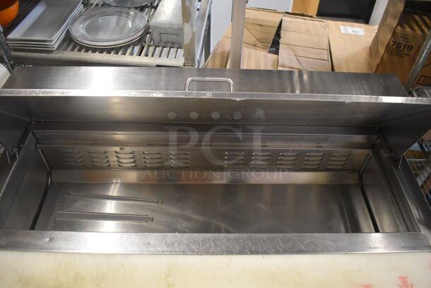 Avantco 178APT48HC Commercial Stainless Steel Mega Top 2 Solid Door Refrigerated Sandwich Prep Table With Polycoated Racks On Commercial Casters. 115V. Tested and Working! - Image 4 of 8