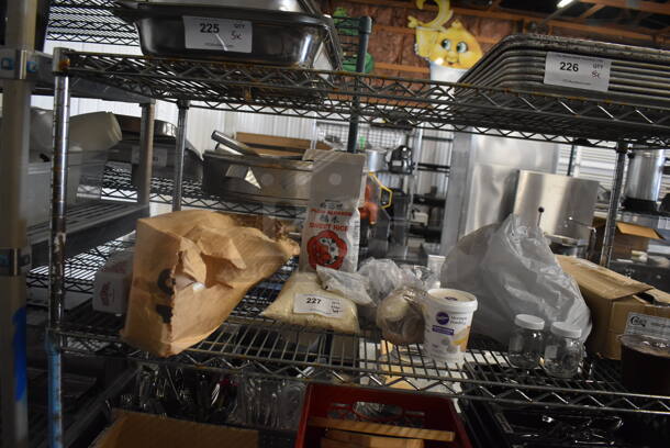 ALL ONE MONEY! Lot of Sweet Rice, Meringue Powder, Seashell Decor, Mason Jar Shakers With White Lids AND MORE!  - Image 1 of 6