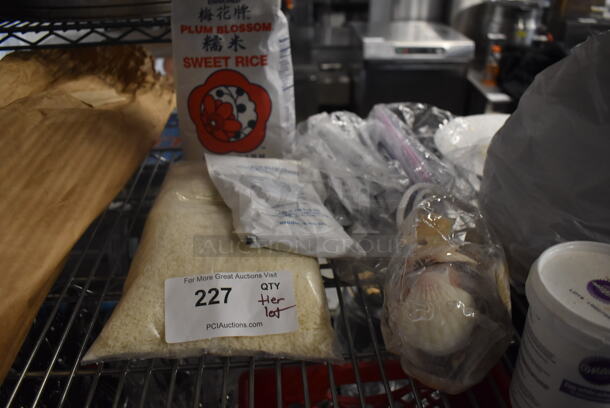 ALL ONE MONEY! Lot of Sweet Rice, Meringue Powder, Seashell Decor, Mason Jar Shakers With White Lids AND MORE!  - Image 4 of 6