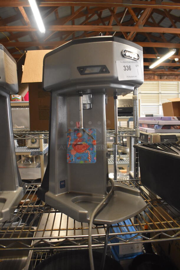 Waring WDM240T Commerical Stainless Steel Electric Countertop Drink Mixer With 2 Spindles. 120V.  Tested and Working! - Image 3 of 6