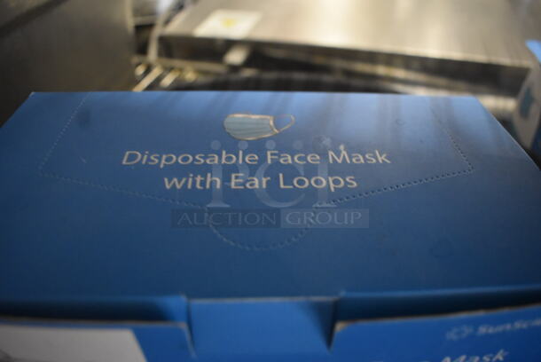 ALL ONE MONEY! Lot of Circular Cast Iron Trays and Bowls, Disposable Face Masks With Ear Loops, White Coffee Mugs AND MORE!   - Image 2 of 4