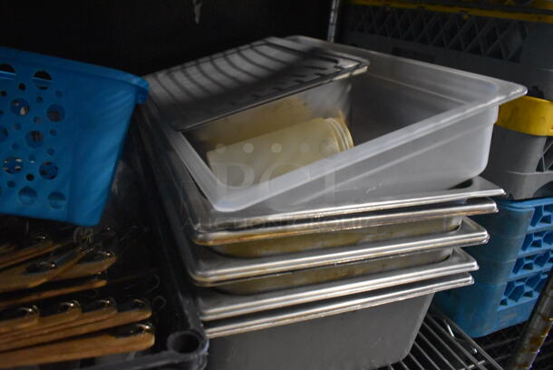 ALL ONE MONEY! Lot of Steam Table Pans, Clipboards, Plastic Storage Containers AND MORE!  - Image 4 of 4