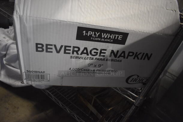 ALL ONE MONEY! Lot of White Coffee Mugs, Cardboard Circles And Beverage Napkins  - Image 4 of 4