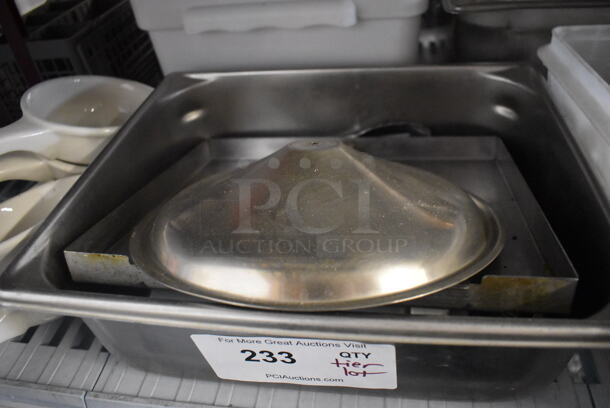 ALL ONE MONEY! Lot of Ketchup and Mustard Squeeze Bottles, Steel Steam Table Pans, Glass Hottles, AND MORE!  - Image 4 of 6