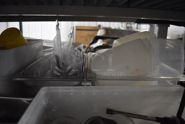 ALL ONE MONEY! Lot of Ketchup and Mustard Squeeze Bottles, Steel Steam Table Pans, Glass Hottles, AND MORE!  - Image 5 of 6