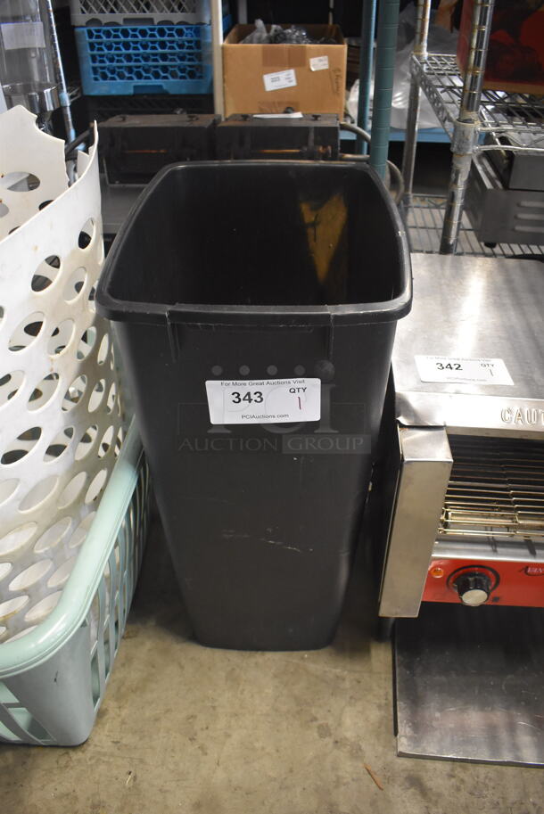 Black Poly Trashcan - Image 1 of 3