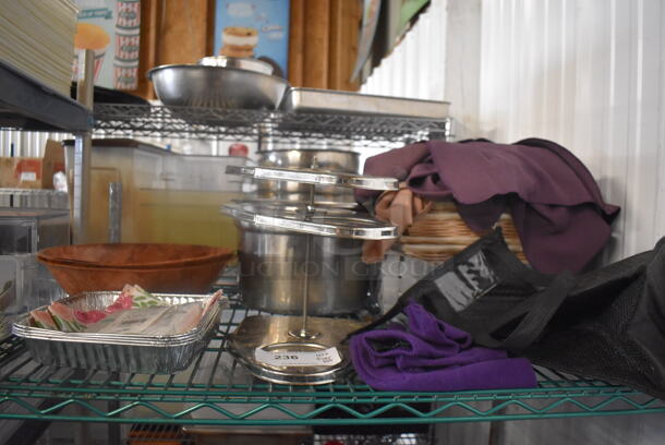 ALL ONE MONEY! Lot of Paper Napkins, Disposable Aluminum Tray, Tiered Steel Stand, Linens AND MORE!  - Image 1 of 2