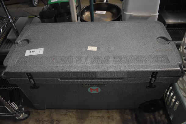 Gray CaterGator Insulated Food/Beverage Cooler with Wheels - Image 1 of 4