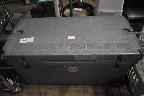 Gray CaterGator Insulated Food/Beverage Cooler with Wheels