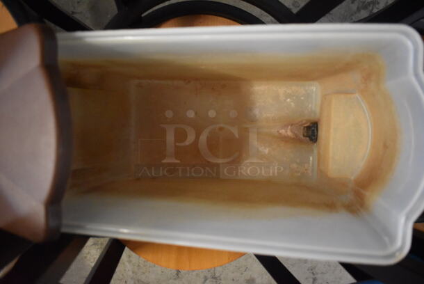 ALL ONE MONEY! Tier Lot of Various Items Including Metal Drop In Bins, Plastic Drop In Bins, Plastic Beverage Dispenser, and Various Cooking Utensils - Image 3 of 4