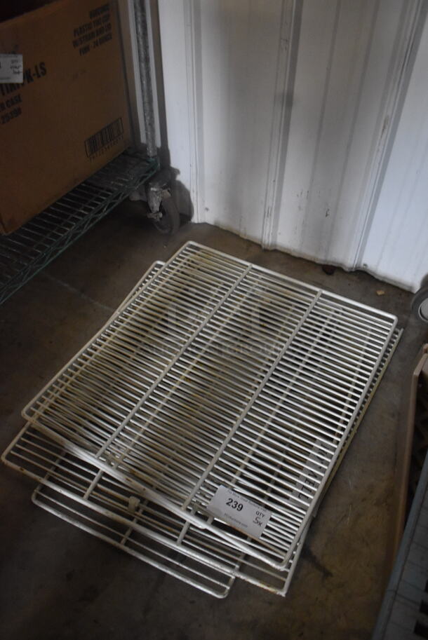 5 Polycoated White Racks. 5 Times Your Bid!  - Image 3 of 3