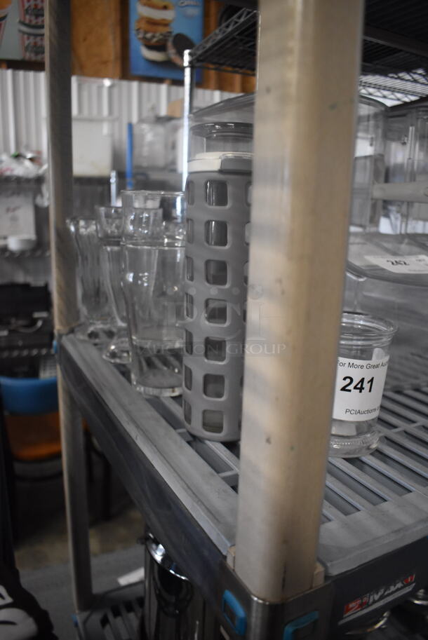 ALL ONE MONEY! Lot of 10 Items Including Ice Cream Sundae Glasses, Water Bottle, Glass Votive Candle Holder, AND MORE!  - Image 2 of 3