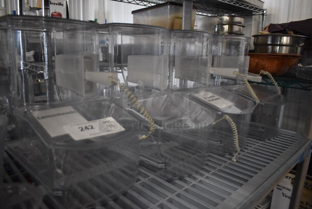 4 Plastic Bulk Bin/Candy Dispensers With Scooper. 4 Times Your Bid!  - Image 2 of 4