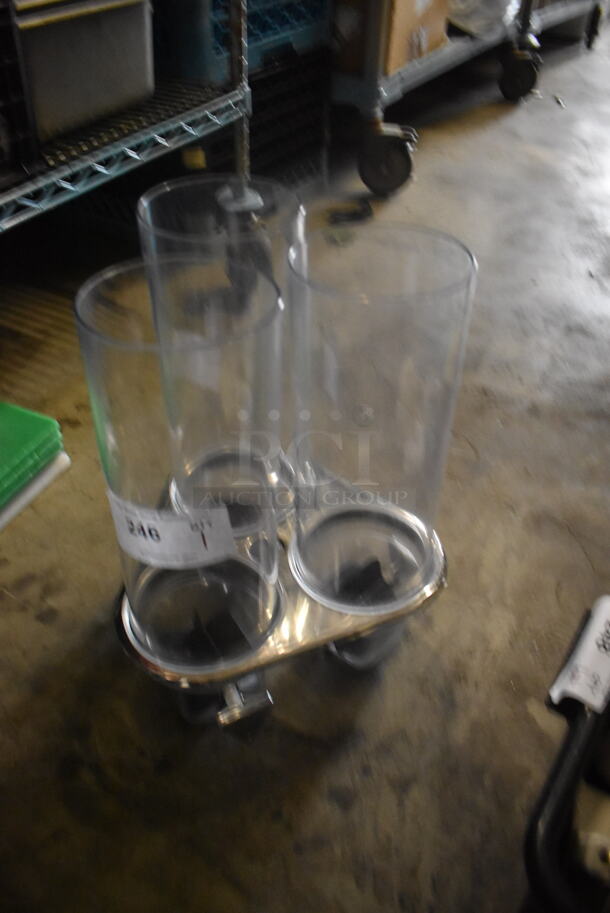 Dry Product Dispensers On Triangular Base. - Image 3 of 4